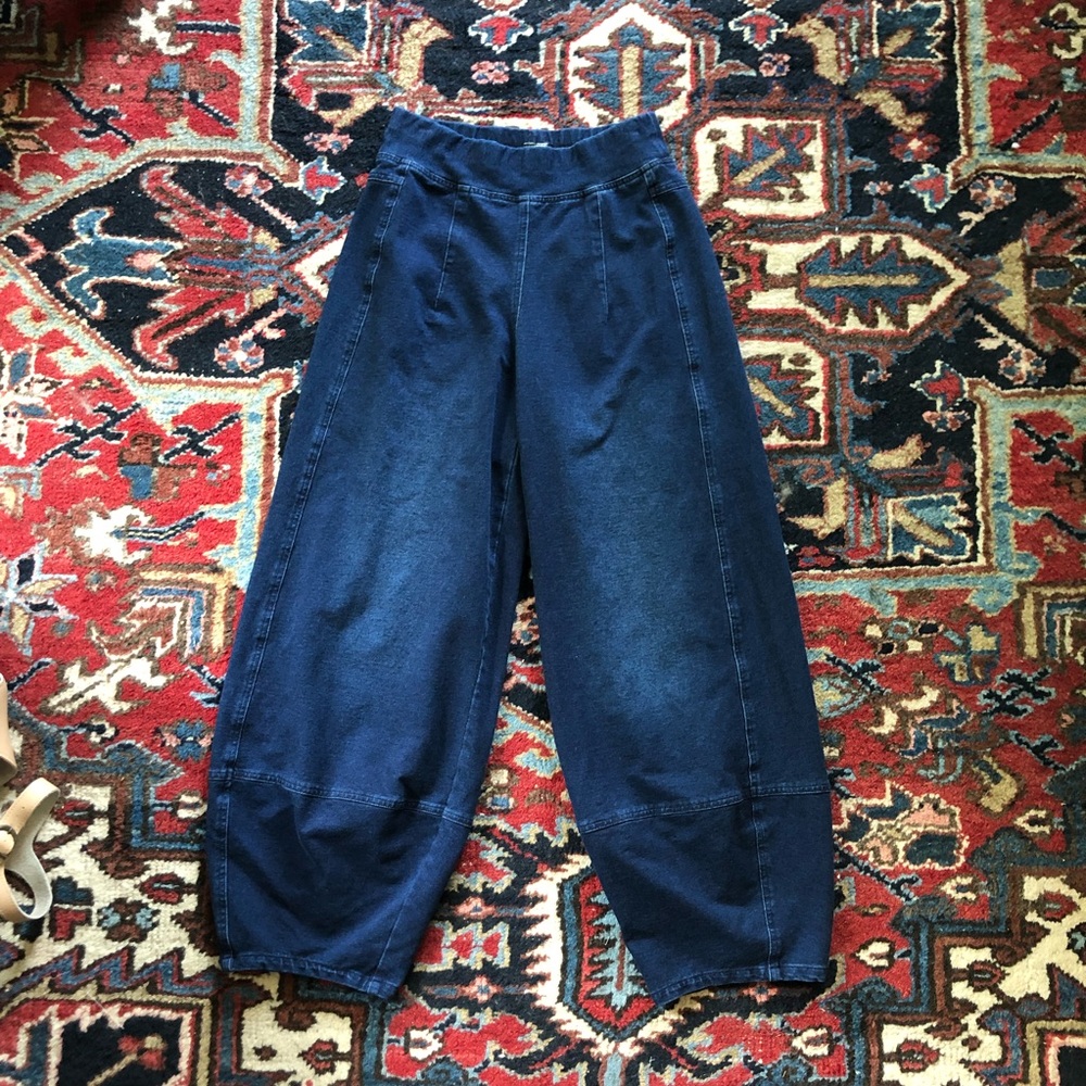 Citron Bleu by Kleen Soft Relaxed Dark Blue Jean Size XS